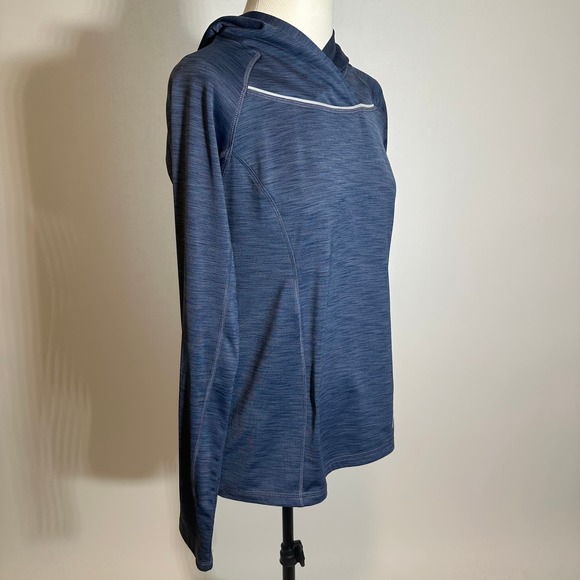 Head Blue Scrunched Back Athletic Outdoor Running Hoodie‎ Womens Size Medium M - Picture 2 of 12